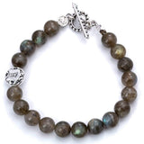 The Bloodline Buddha Bracelet - Labradorite