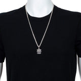 Box Top Pendant with Skull