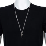 Horn Amulet with Skull Pendant