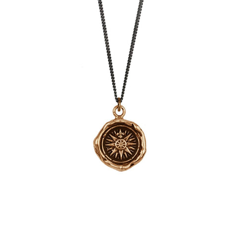 Direction Talisman Necklace - Bronze