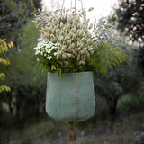 Small Kangaroo Basket, Felt - Tender Green