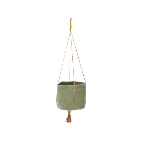 Medium Kangaroo Basket, Felt - Tender Green