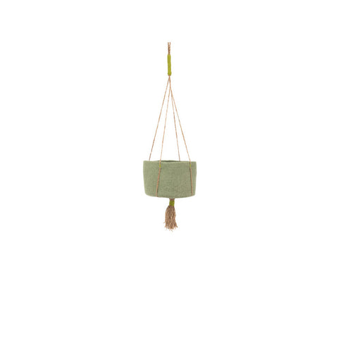 Small Kangaroo Basket, Felt - Tender Green