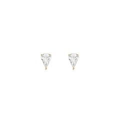 Kite Studs - White Topaz,  14k Vermeil