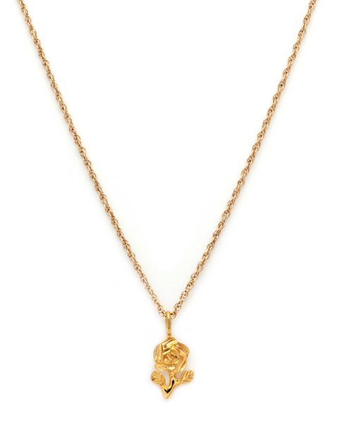 大人可愛いローズ【leah alexandra】ROSE NECKLACE★カナダ発 Leah Alexandra | Rose Necklace - Gold – RUBAIYAT