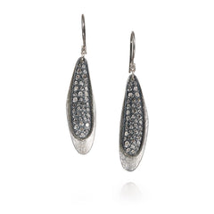 Todd Reed | Palladium & Sterling Silver, White Brilliant Cut Diamonds Earrings