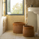 XL Bicolour Calabash Basket, Felt