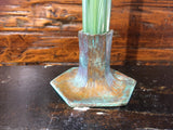 Magnolia Bud Vase With Bronze Base