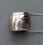 Sterling Silver 'Wild Woman' Large Spirit Bead Necklace