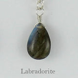 Sterling Silver Gemstone Solo Necklace
