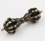 LUNGTA | Tibetan Buddhist Brass (Vajra) Thunderbolt Nine Spokes Dorjee