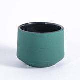 3oz Green Modern Cast Iron Tea Cup