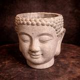Vagabond Vintage | CEMENT WALL MOUNT HANGING BUDDHA PLANTER