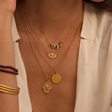 Satya | Ignite Strength Garnet Petal Necklace