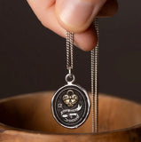 Pyrrha | You Hold the Key 14K Gold on Silver Talisman Necklace