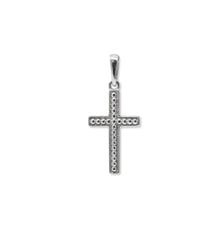 Anzie | Dew Drop Cross Pendant silver