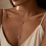 Satya | Transformed by Love Lotus Lariat Necklace