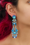 Ayala Bar | Blue Bayou Set, Blue Long Elegant Earrings, Turquoise