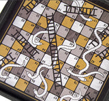 Manopoulos | Modern Style 4-in-1 Combo Game Set: Chess, Backgammon, Ludo & Snakes