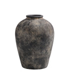 Bacon Baskeware | Black Terracotta Vase