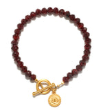 Satya | Balanced Beginnings Garnet Lotus Bracelet