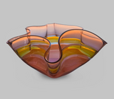 Fascapple glass | "Sunset" Wavy bowl