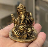 LUNGTA | Small Ganesha Statue Solid Brass