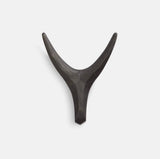 The African Home Goods | Nguni Head Black Iroko | Animal Head Wall Decor| Handmade Farmhouse Decor - Black