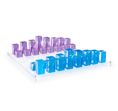 Jonathan Adler | Acrylic Chess Set - Blue & Purple
