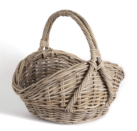 Bacon Baskeware | Rattan Basket with overhandle