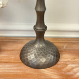 Vagabond Vintage | Hammered Metal Pillar Candle Holder