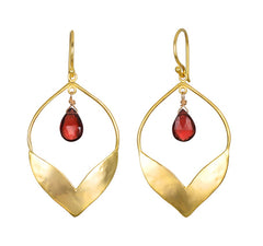 Satya | Infinite Possibilities Garnet Lotus Earrings