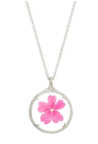 Catherine Weitzman | Birthmonth Flower silver necklace