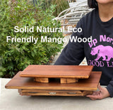 LUNGTA | Premium Solid Wood Hand Carved Personal Shrine Altar Meditation Table