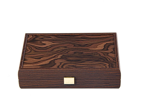 Manopoulos | Luxury Plastic-Coated Playing Cards in California Walnut Burl Wooden Case