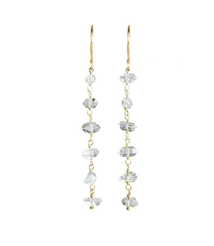 Catherine Weitzman | Long Herkimer Diamond Earrings