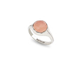 Pyrrha | Chalcedony Large Faceted Stone Set Signet Ring