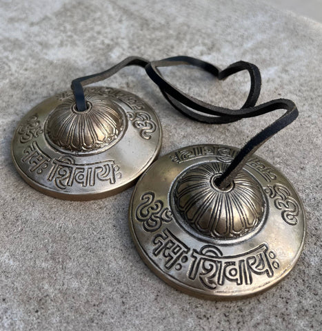 LUNGTA | Large Meditation Yoga Hindu Om Tingsha Cymbal Bell Chimes