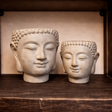 Vagabond Vintage | CEMENT WALL MOUNT HANGING BUDDHA PLANTER