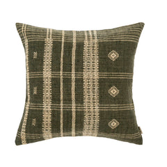 Indaba | Bhujodi Wool Handloom Pillow, Cedar