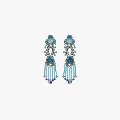 Ayala Bar | Blue Bayou Set, Blue Boho Earrings, Aquamarin