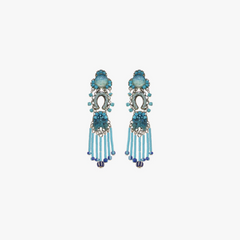 Ayala Bar | Blue Bayou Set, Blue Boho Earrings, Aquamarin