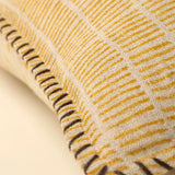Indaba | Dash & Dot Linen Pillow, Sunflower
