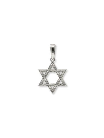 Anzie | Dew Drop Star of David Silver Pendant