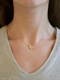 Anzie | Dew Drop Pavé Butterfly Necklace