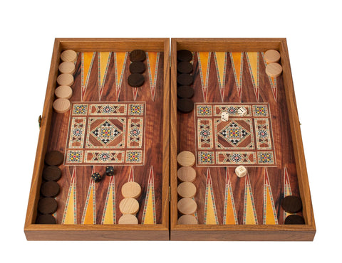 Manopoulos | Handcrafted Mosaic Traditional Style Backgammon Set