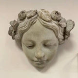 Vagabond Vintage | Wall Art Cement Girl   Planter