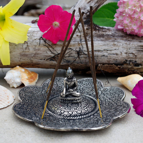 LUNGTA | Incense Burner Holder Large 3 In 1 Lotus