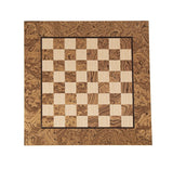 Manopoulos | Handcrafted Walnut Burl & Oak Inlaid Chessboard