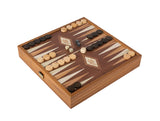 Manopoulos | Classic Style 4-in-1 Game Set: Chess, Backgammon, Ludo & Snakes